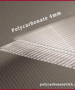 Polycarbonate Sheet Clear 4mm 24″ x 48″ (Pak-5)